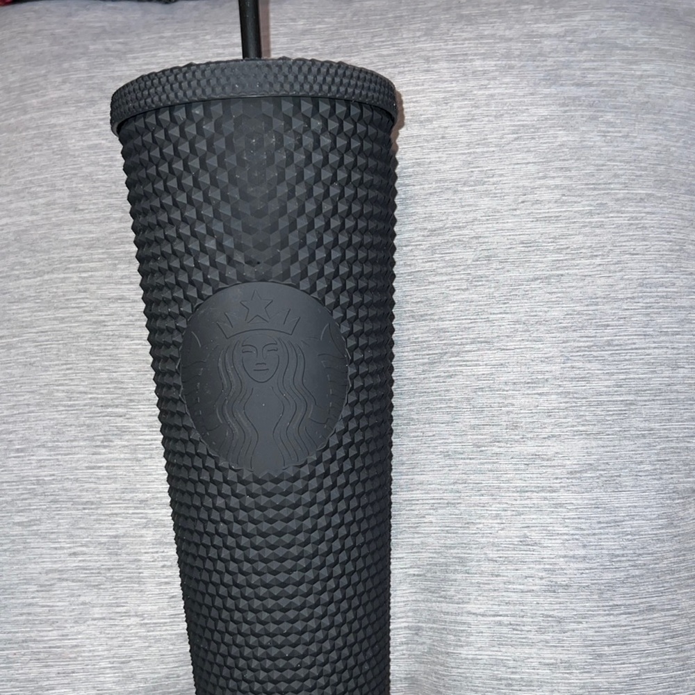 NEW* Starbucks black matte cold cup. Limited edition studded tumbler cup